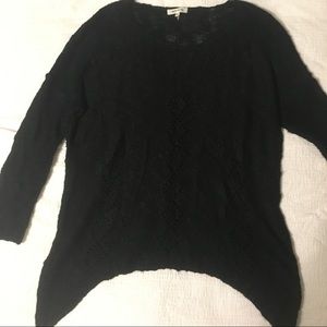Black knit sweater